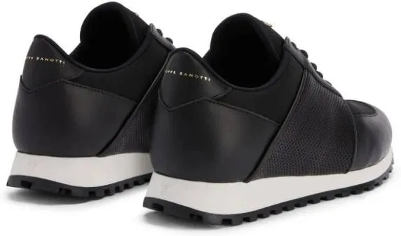 Giuseppe Zanotti Jimi Running leather low-top sneakers Black