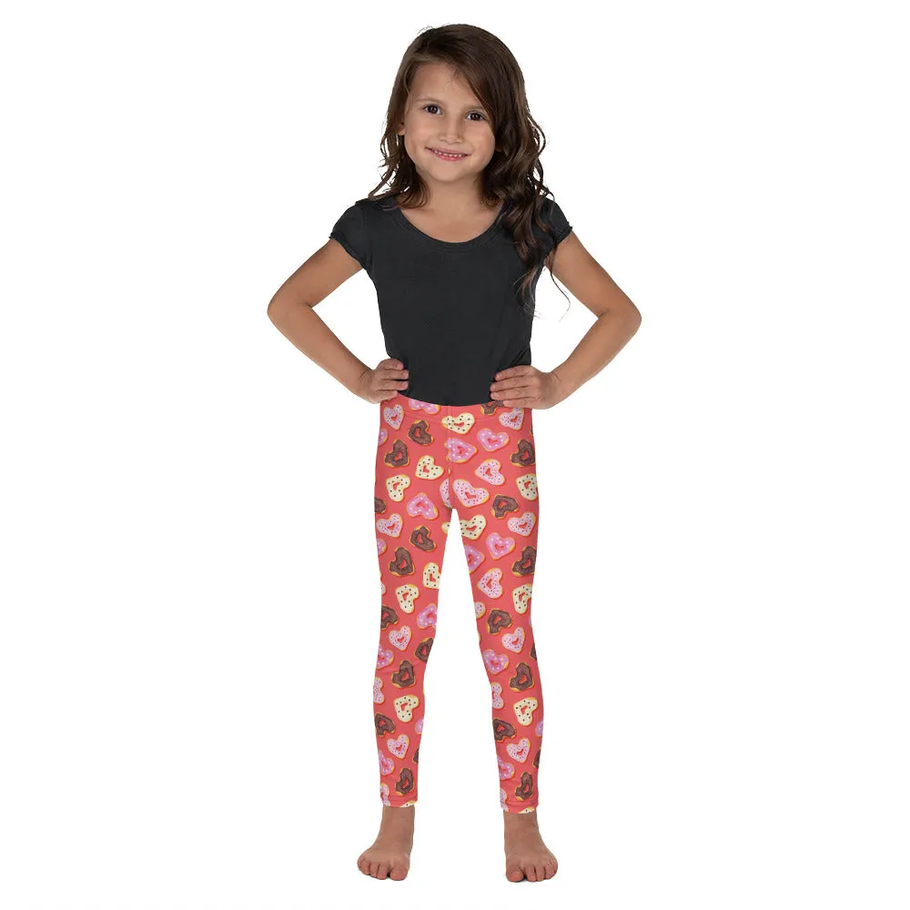 Heart Doughnuts Kid's Leggings