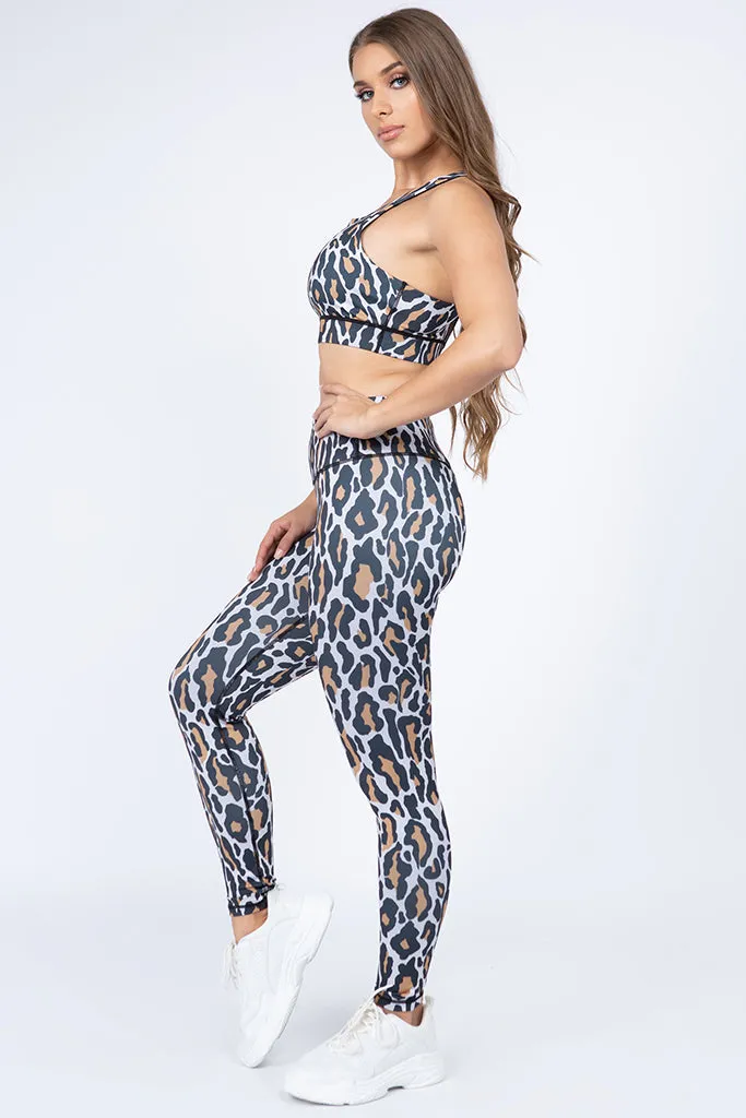 Into the Wild Leopard Print Active Leggings