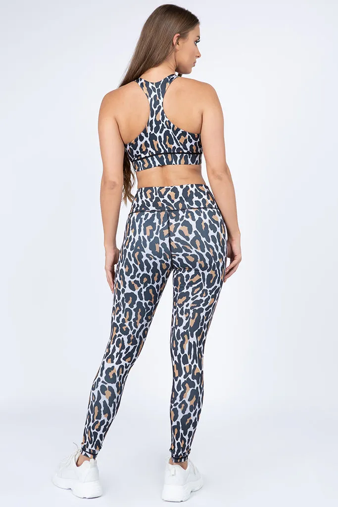 Into the Wild Leopard Print Active Leggings