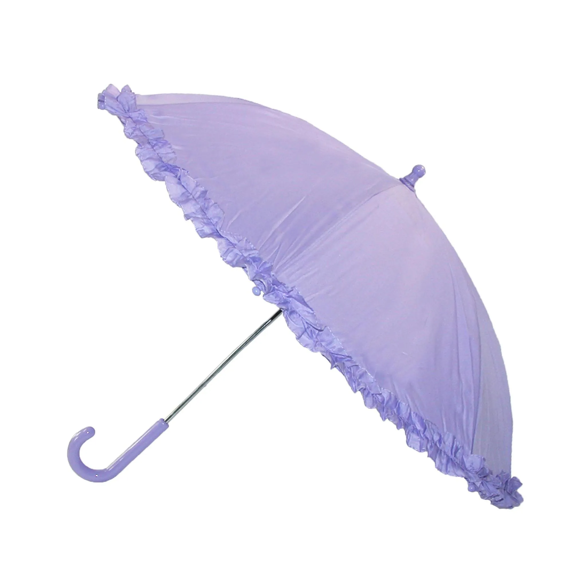 iRain Kid's Ruffled Umbrella with Hook Handle