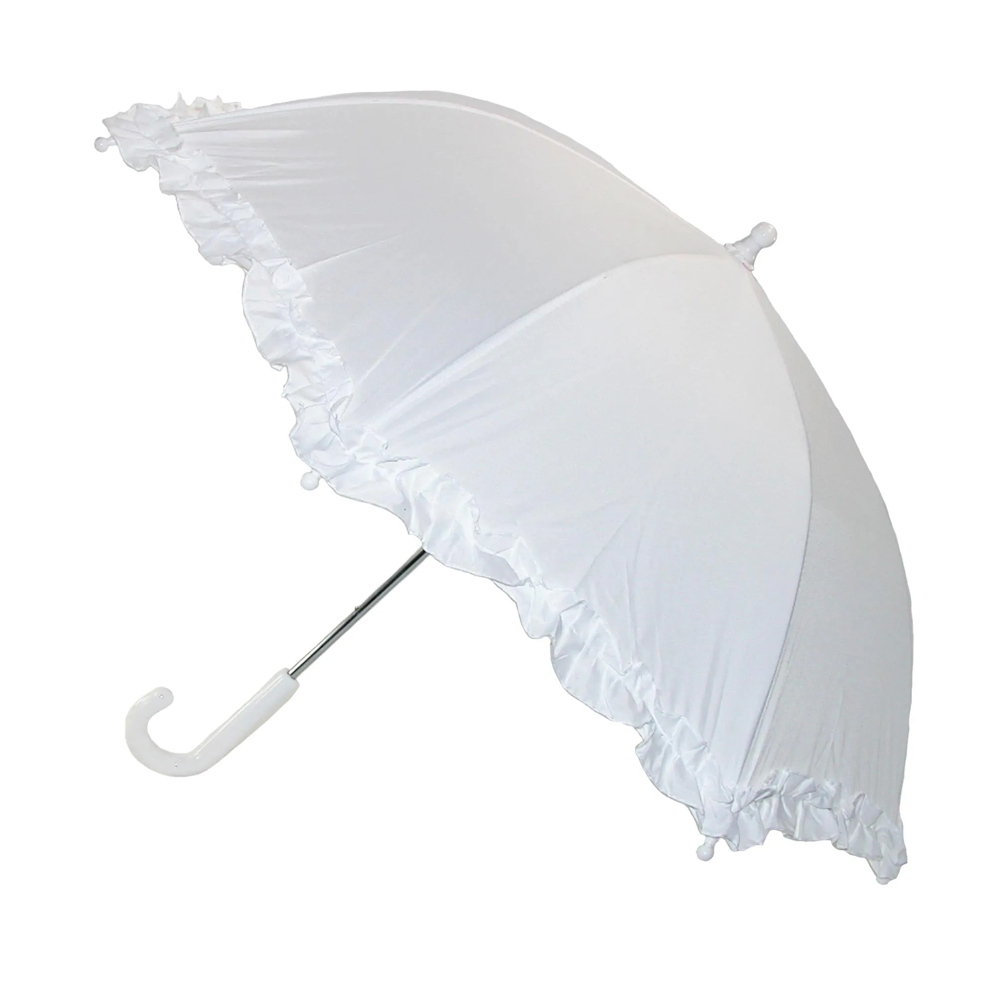 iRain Kid's Ruffled Umbrella with Hook Handle