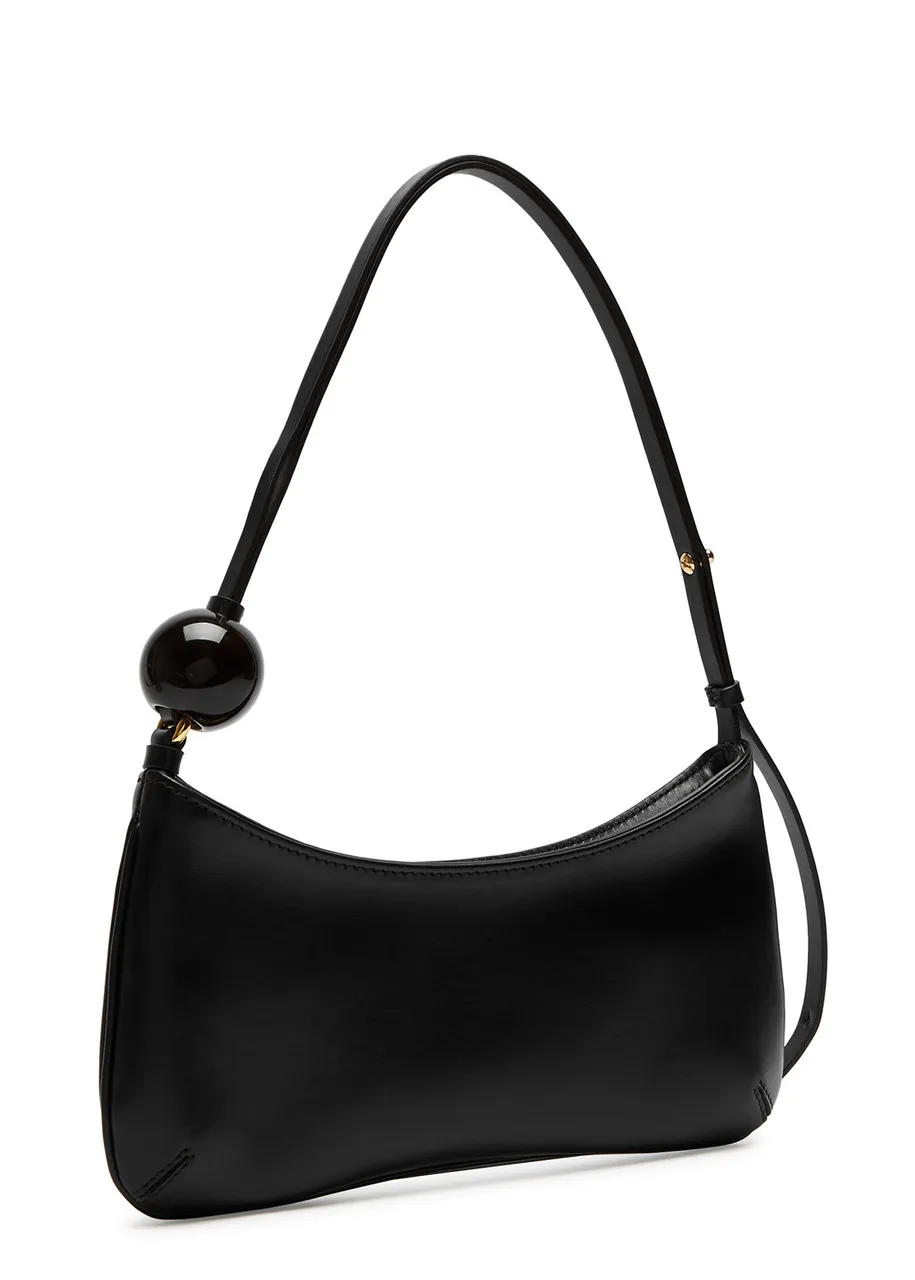 JACQUEMUS Le Bisou Perle leather shoulder bag -                         -                     -                