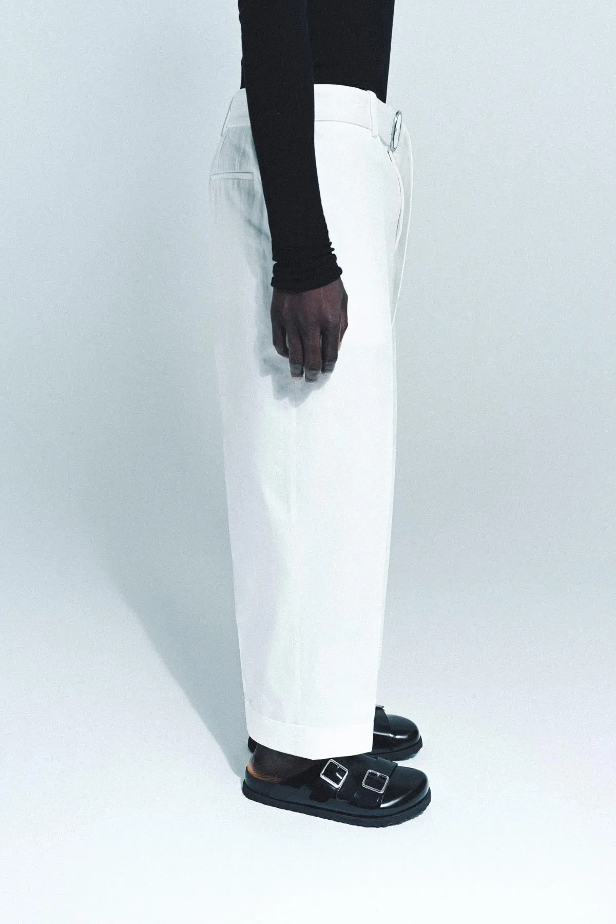 JIL SANDER | BELTED TROUSERS