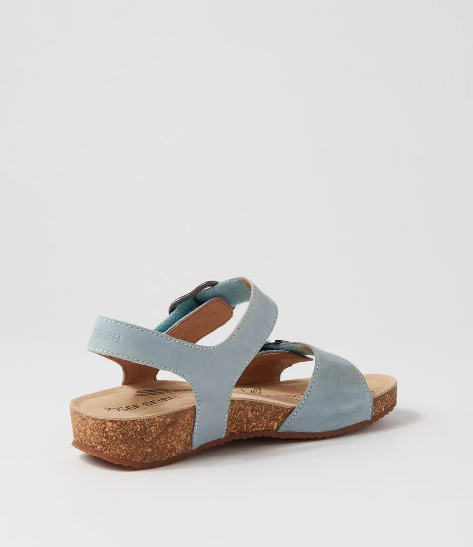 JOSEF SEIBEL Tonga 62 Sky Blue Leather Sandals