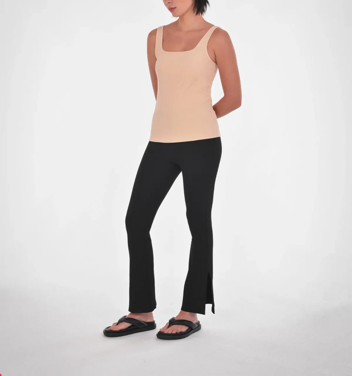 Katie Squareneck Tank - Shifting Sand