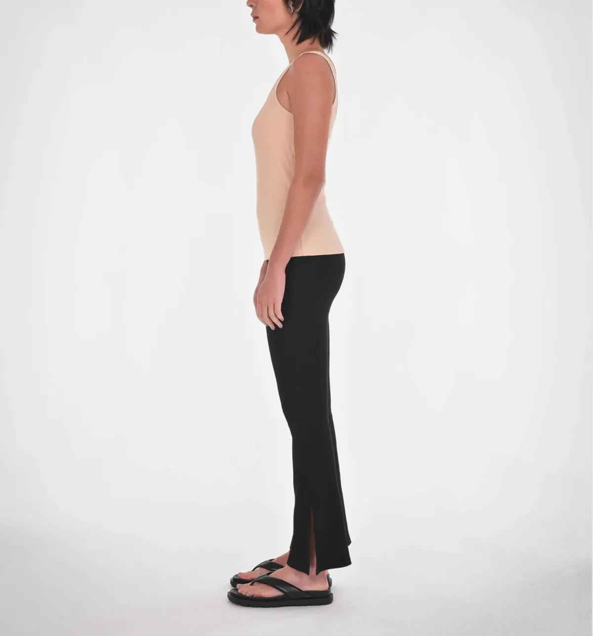 Katie Squareneck Tank - Shifting Sand