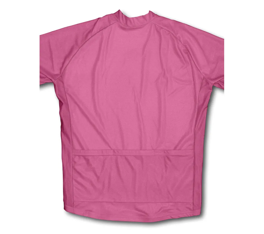 Keep Calm and Pedal On Pink Winter Thermal Cycling Jersey