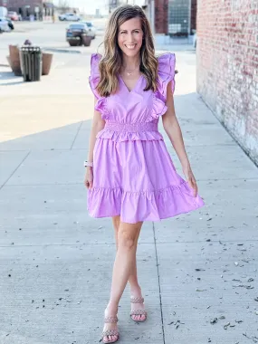 Lacey Lilac Dress