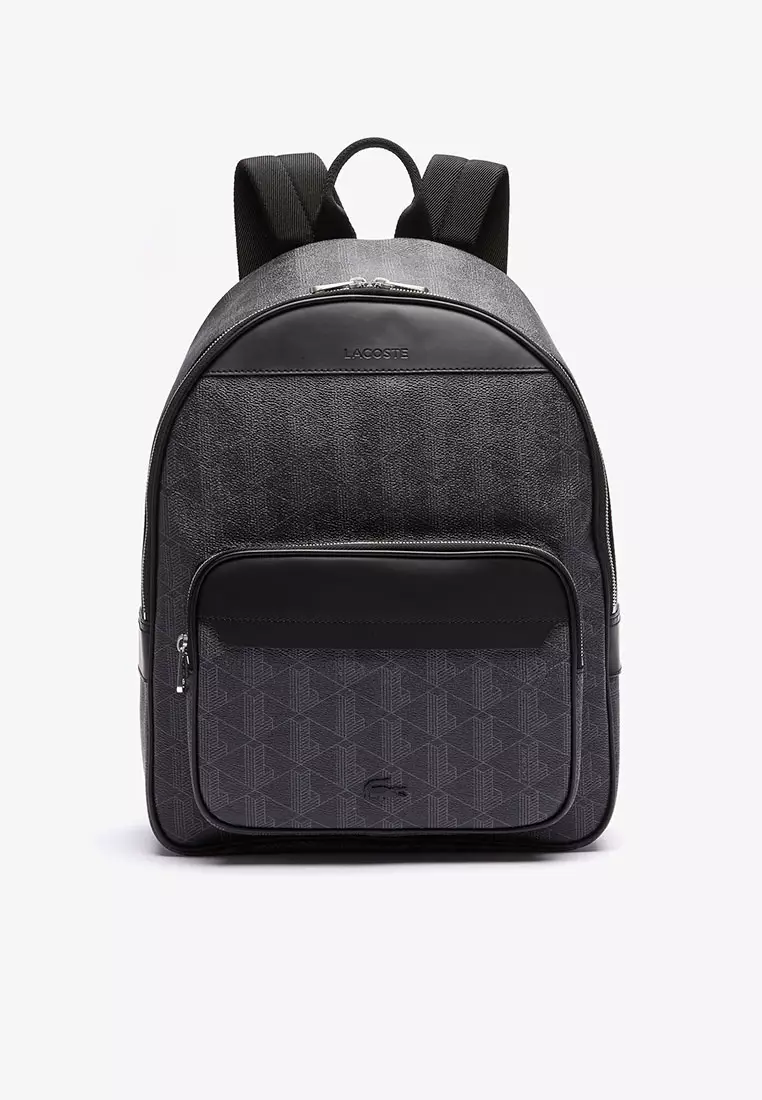 Lacoste Men’s The Blend Monogram Canvas Backpack