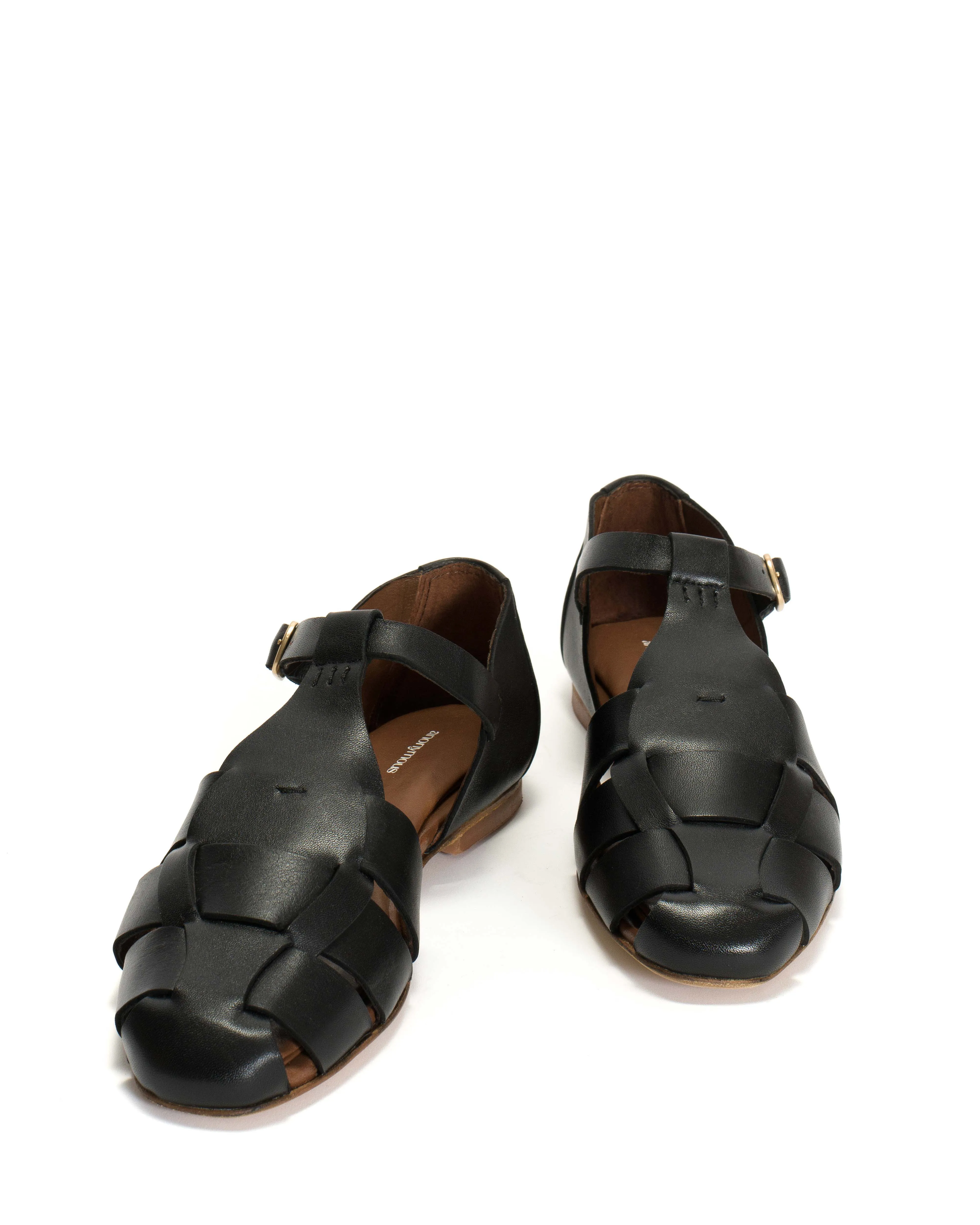 Lain flats Soft calf Black