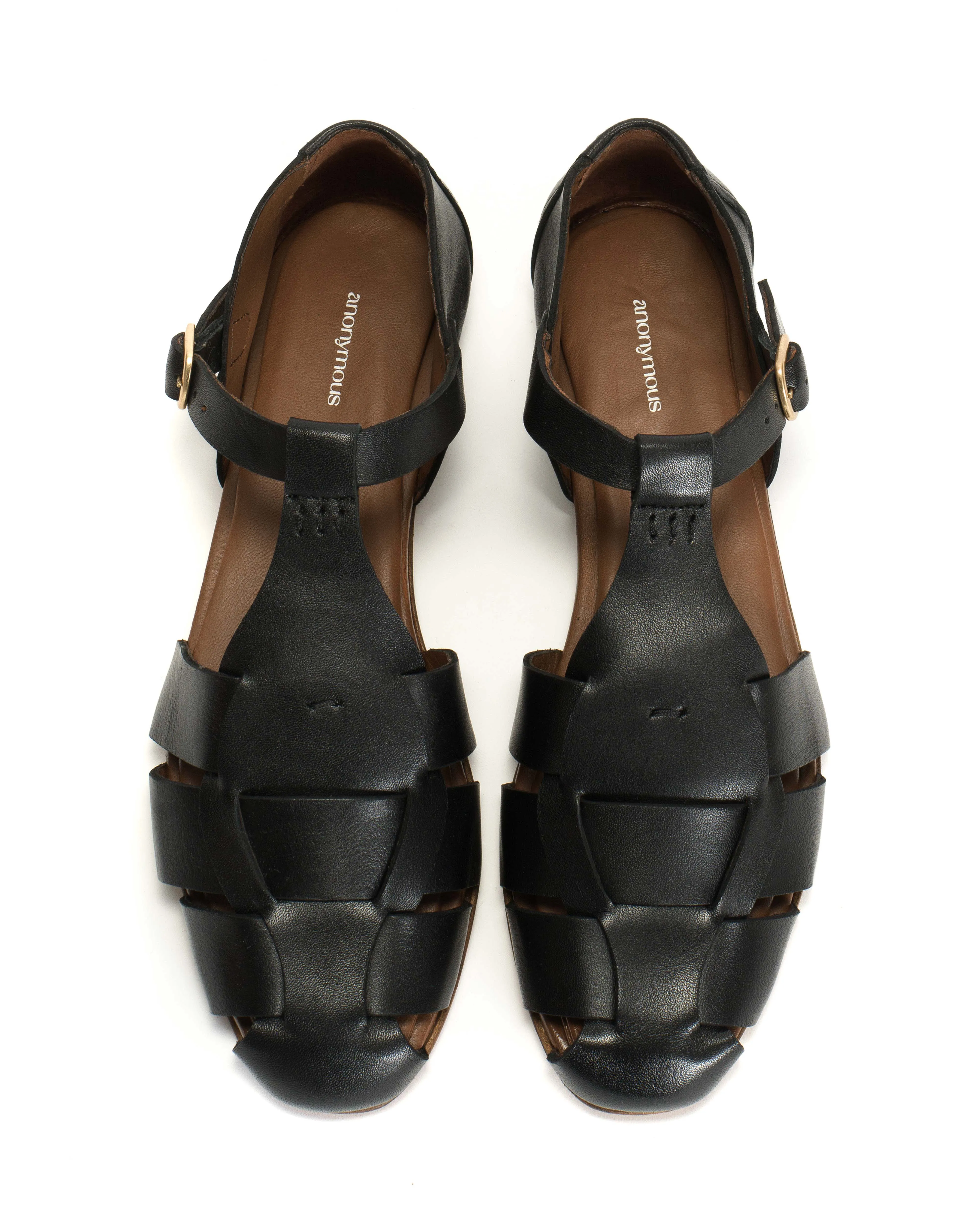 Lain flats Soft calf Black