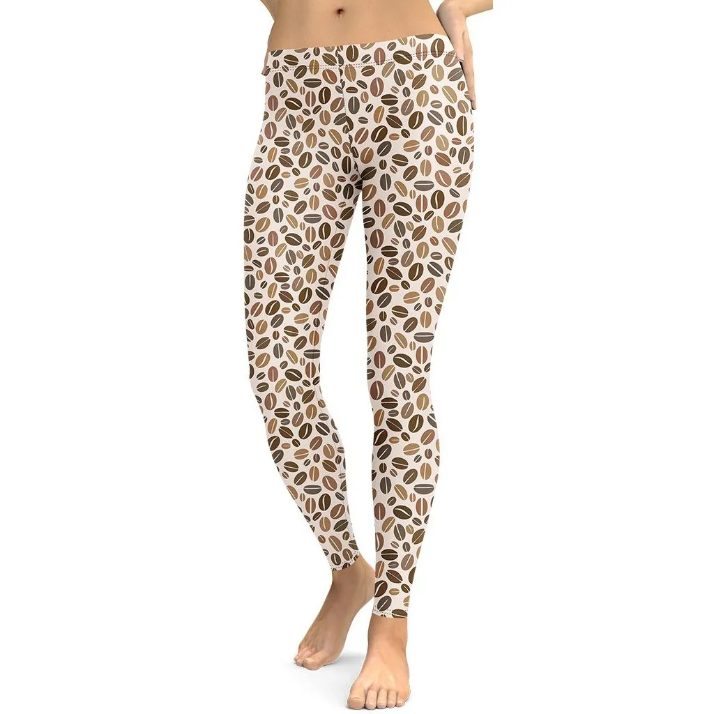 Leopard Coffee Leggings