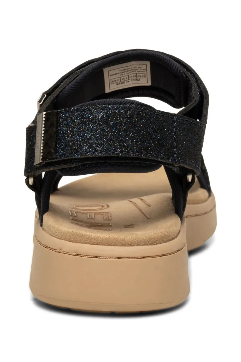 Line Glitter WL934 | Dark Navy | Sandals fra Woden