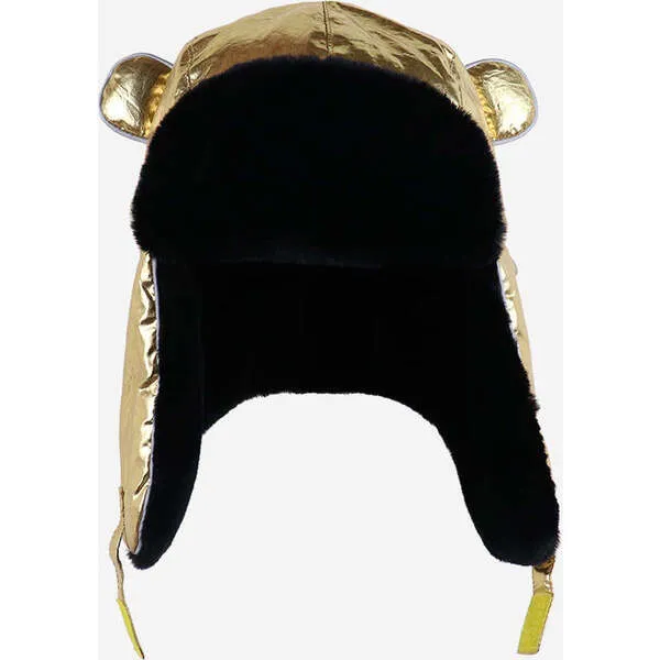 Little Hotdog Watson Arctic Cub Hat, Gold