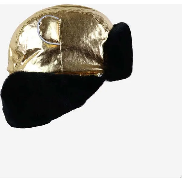 Little Hotdog Watson Arctic Cub Hat, Gold