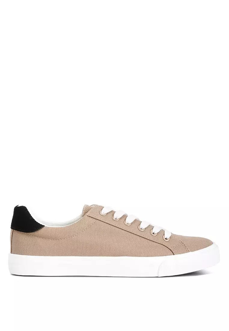 London Rag Khaki Casual Canvas Sneakers