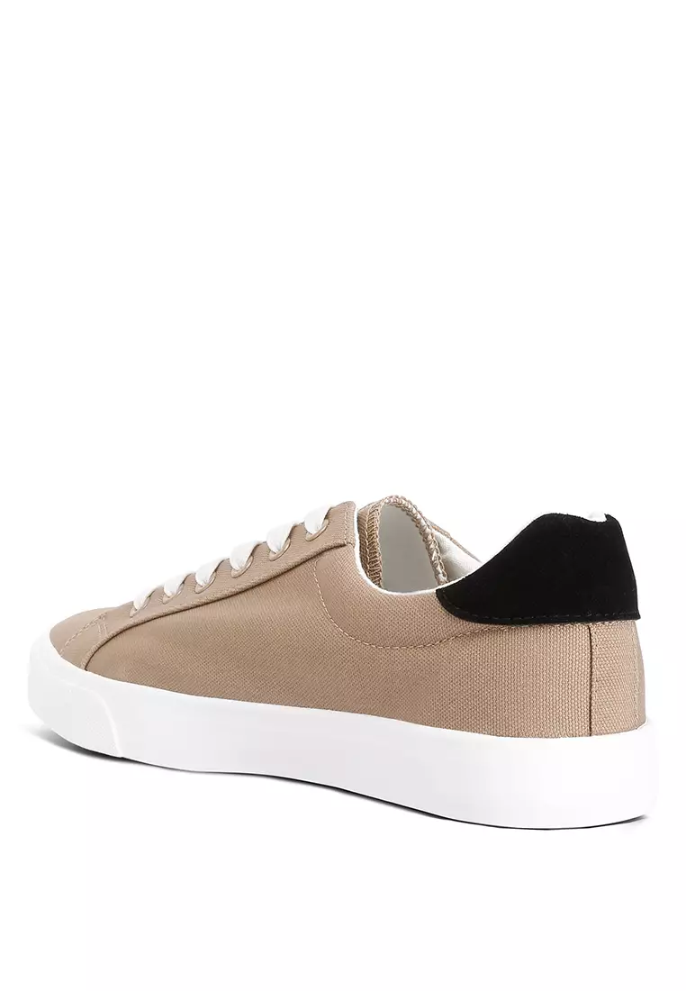 London Rag Khaki Casual Canvas Sneakers