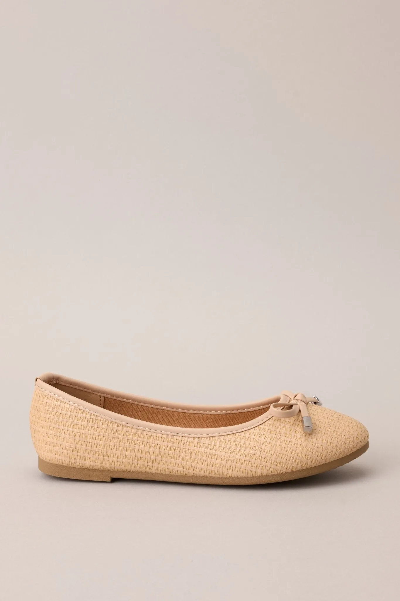 Love And Laughter Beige Ballet Flats