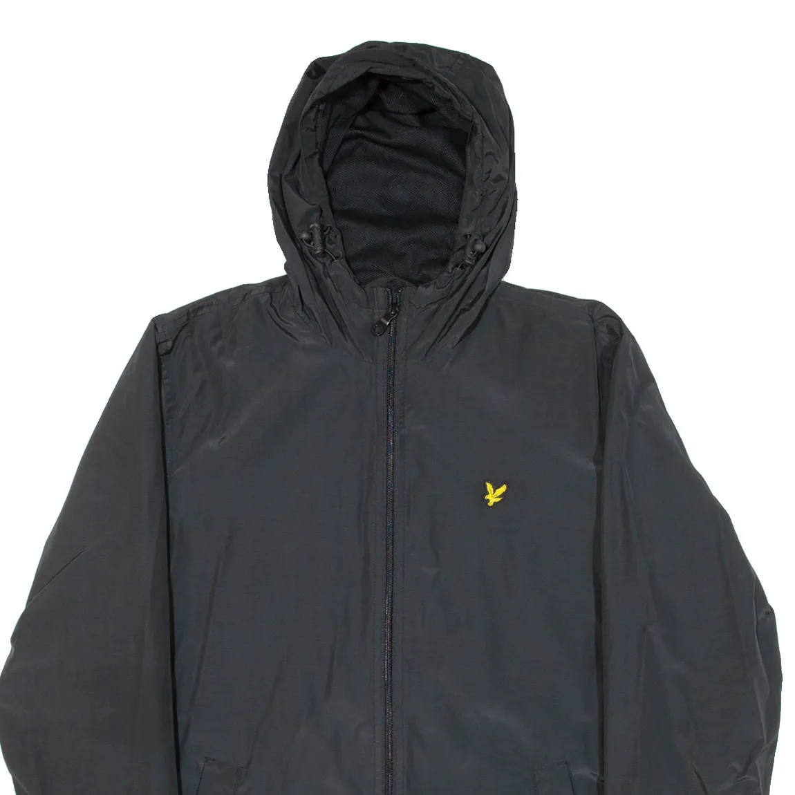 LYLE & SCOTT Mens Jacket Black Hooded L