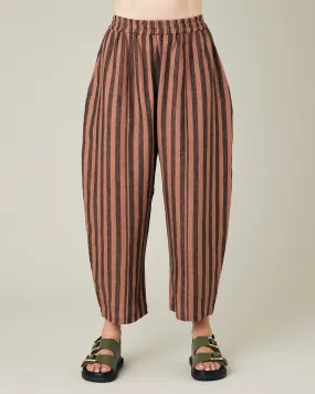 Mabel Biscuit Stripe Linen Trousers