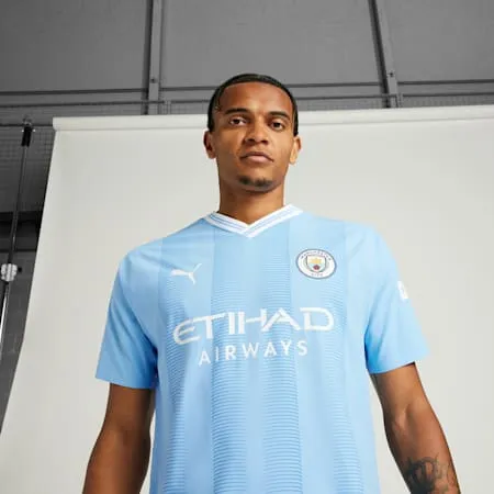 Manchester City 23/24 Home Authentic Men's Jersey | Team Light Blue-PUMA White | PUMA Shop All Puma | PUMA 