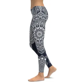 Mantra Leggings Navy Blue