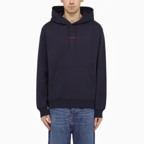 Marni    Marni Blue Hoodie With Logo On Chest