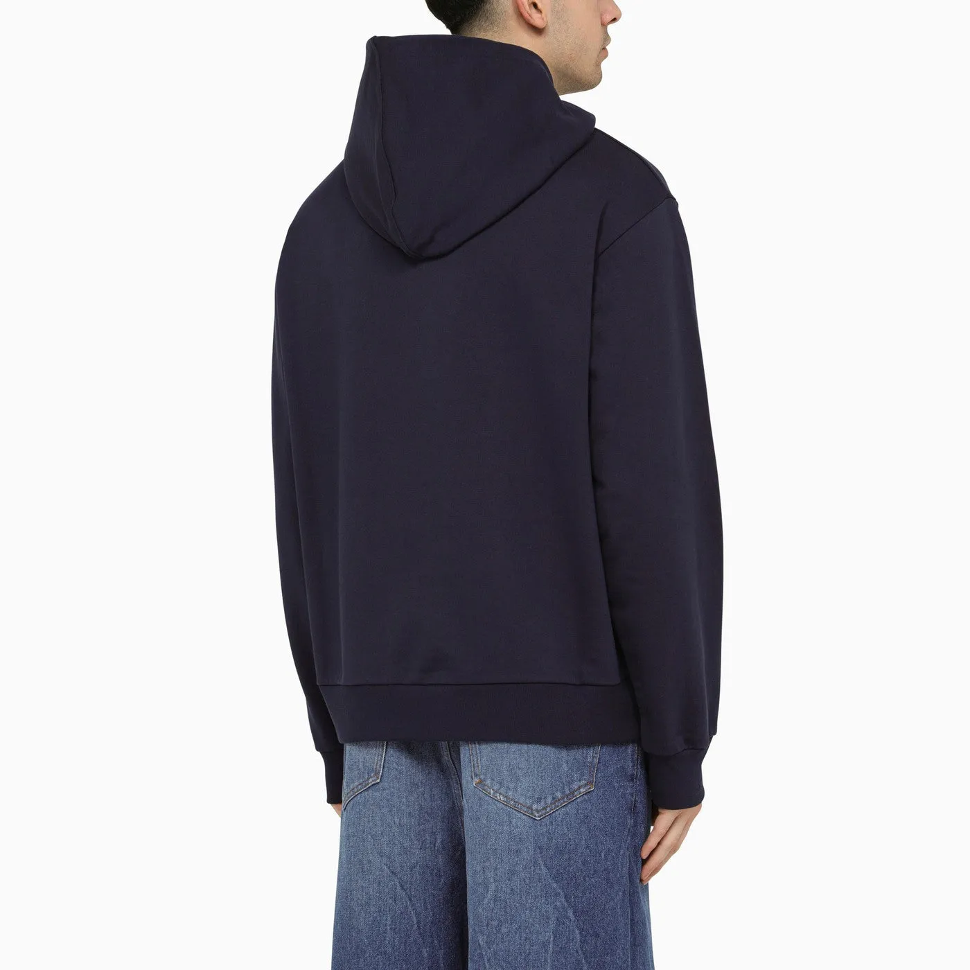 Marni    Marni Blue Hoodie With Logo On Chest