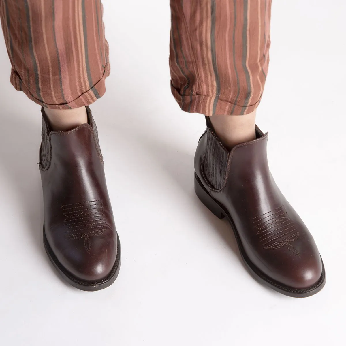 MARTHA Charro Boot - Chocolate