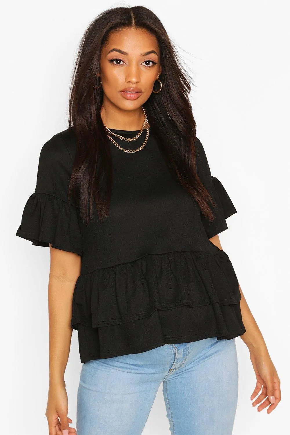 Maternity Double Layer Smock Top