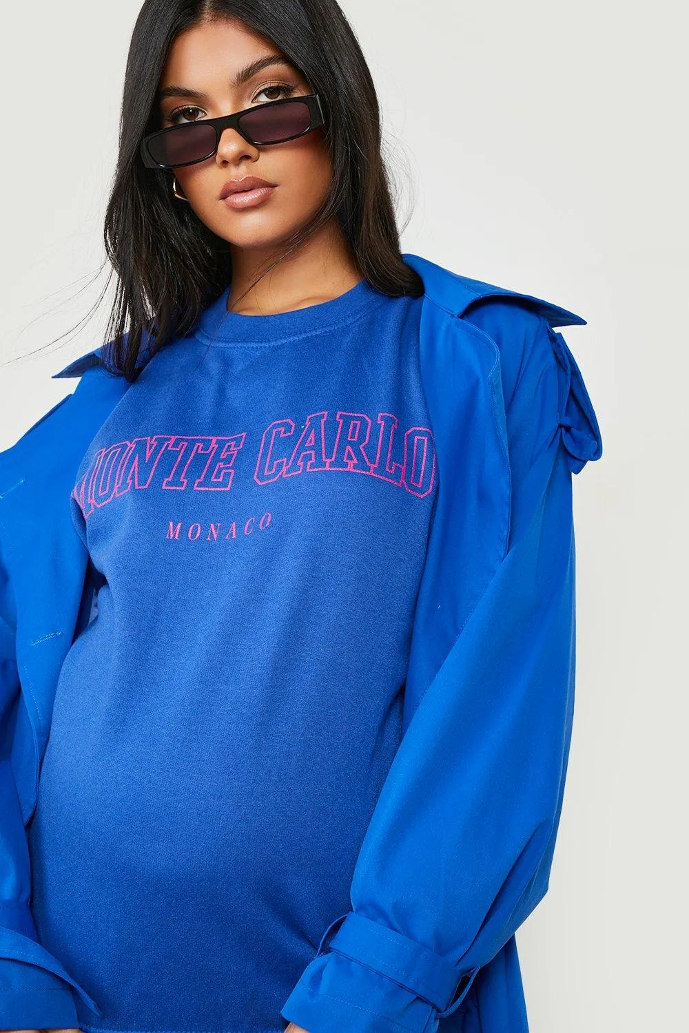 Maternity Monte Carlo Print Sweatshirt