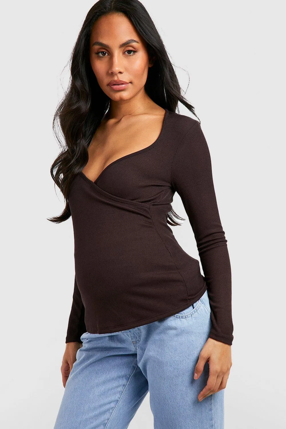 Maternity Nursing Wrap Long Sleeve T-Shirt