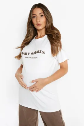 Maternity Oversized Washed Smalls T-shirt