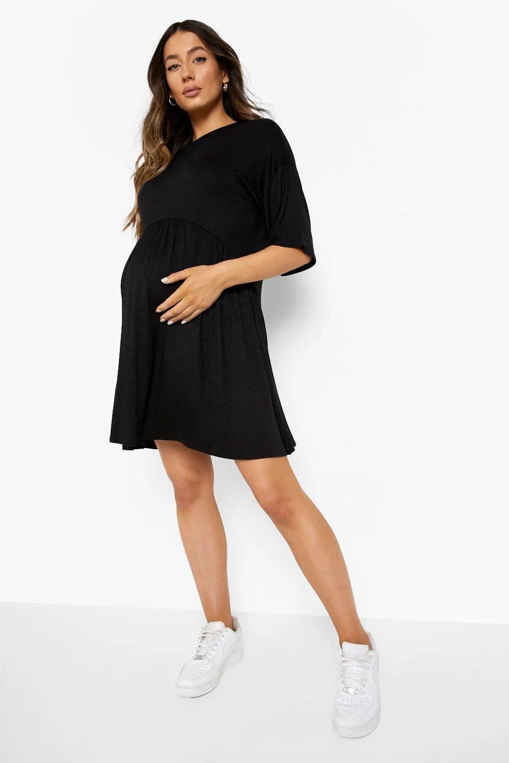 Maternity Slouchy Smock Dress