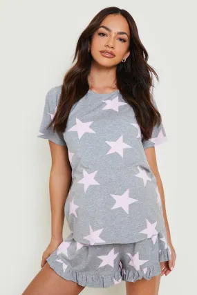 Maternity Star Frill Pyjamas