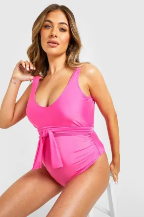 Maternity Tie Waist Swimsuit