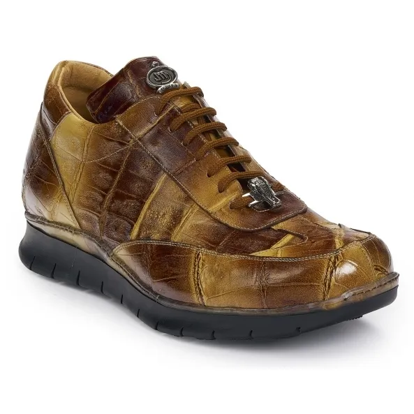 Mauri 8932 Crocodile & Nappa Sneakers Multi Brown (Special Order)