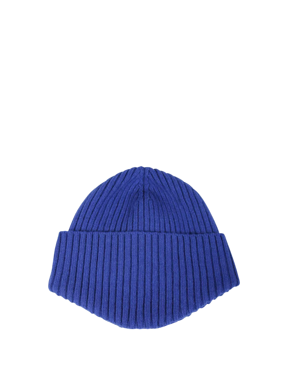 MEN EMPORIO ARMANI BLUE WOOL BEANIE HAT