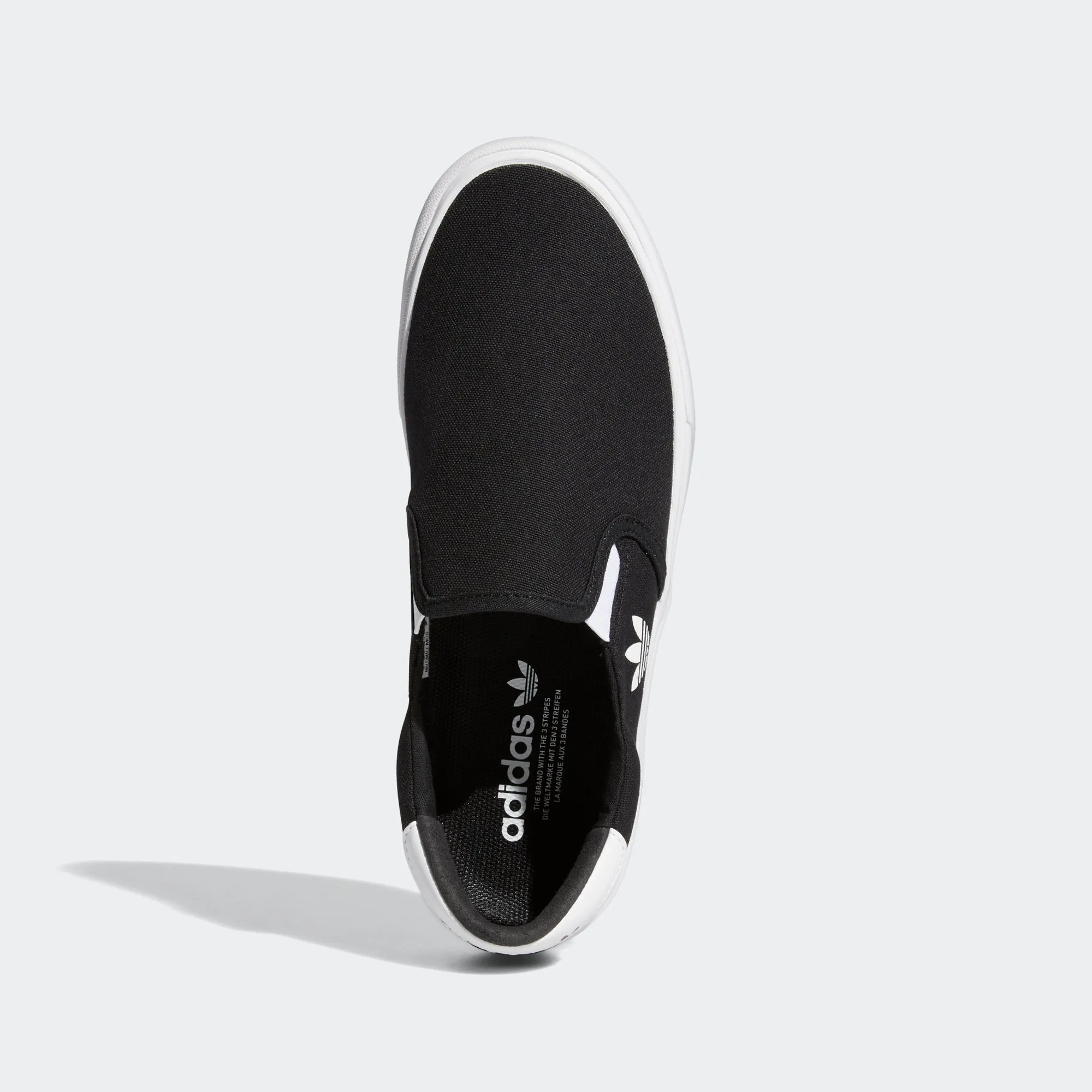 Men's adidas Originals Court Rallye Slip Shoes Black White