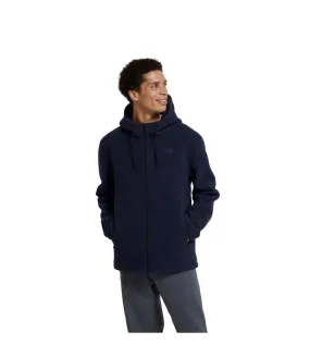 Mens aidan fleece recycled full zip hoodie navy Animal