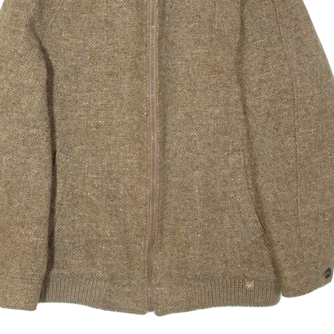 Mens Jacket Green Wool M