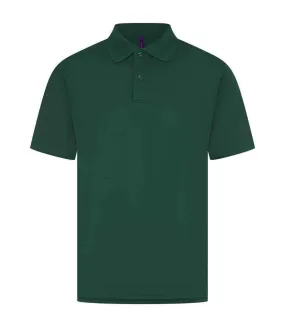 Mens pique polo shirt bottle Henbury