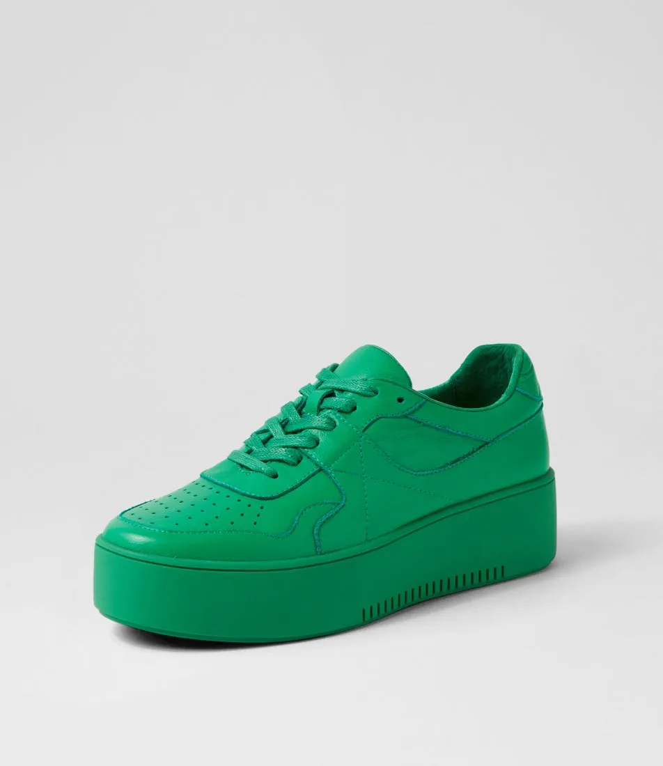 MIDAS Wabel Bright Emerald Leather Sneakers