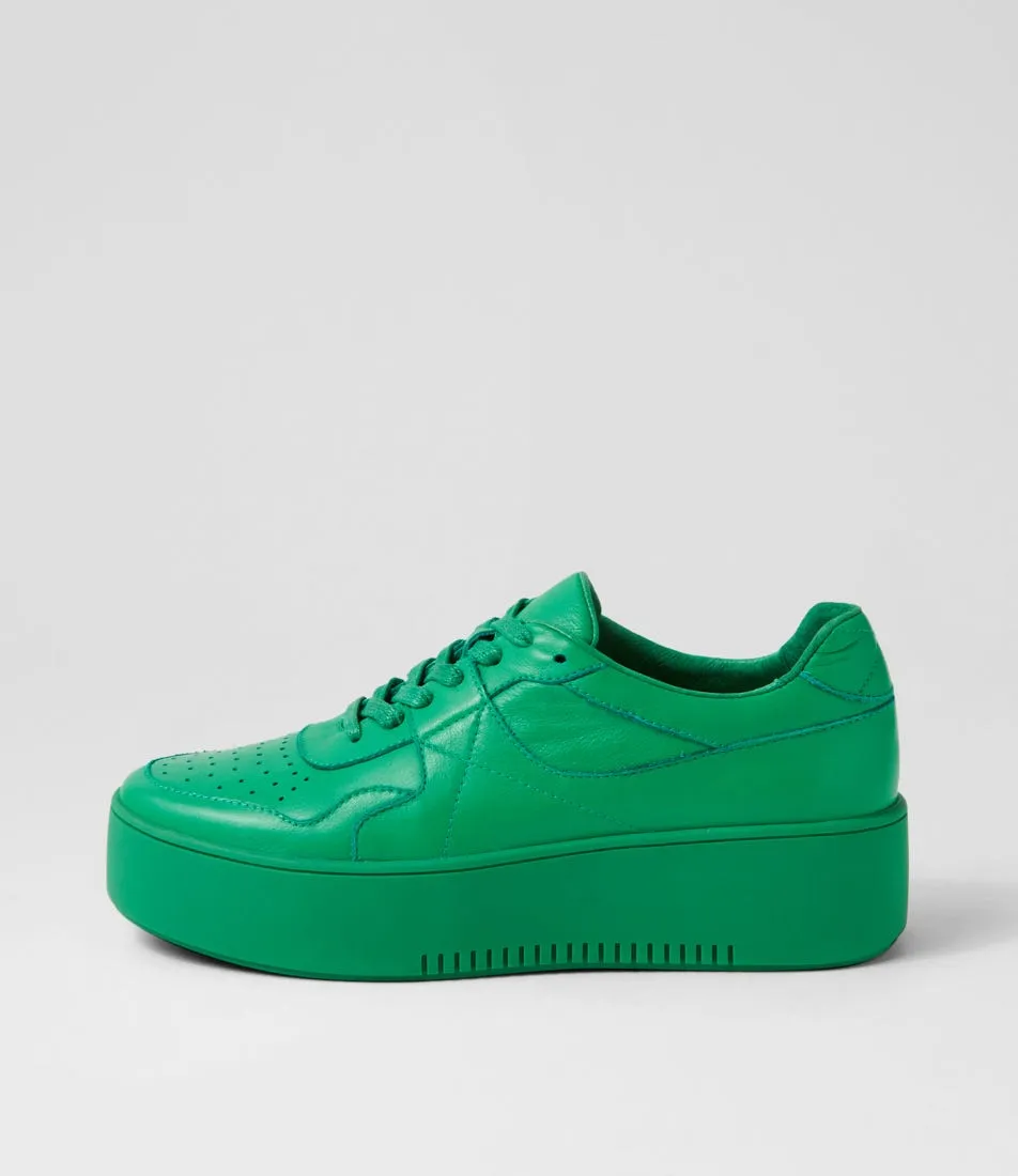 MIDAS Wabel Bright Emerald Leather Sneakers