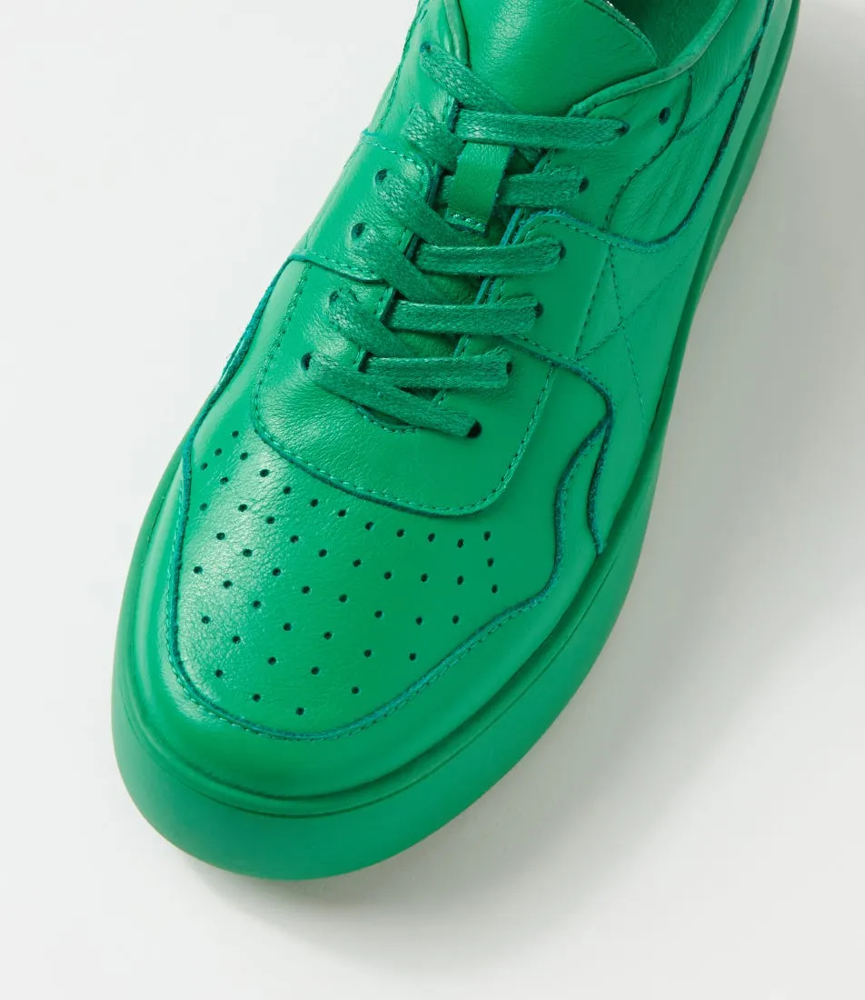 MIDAS Wabel Bright Emerald Leather Sneakers