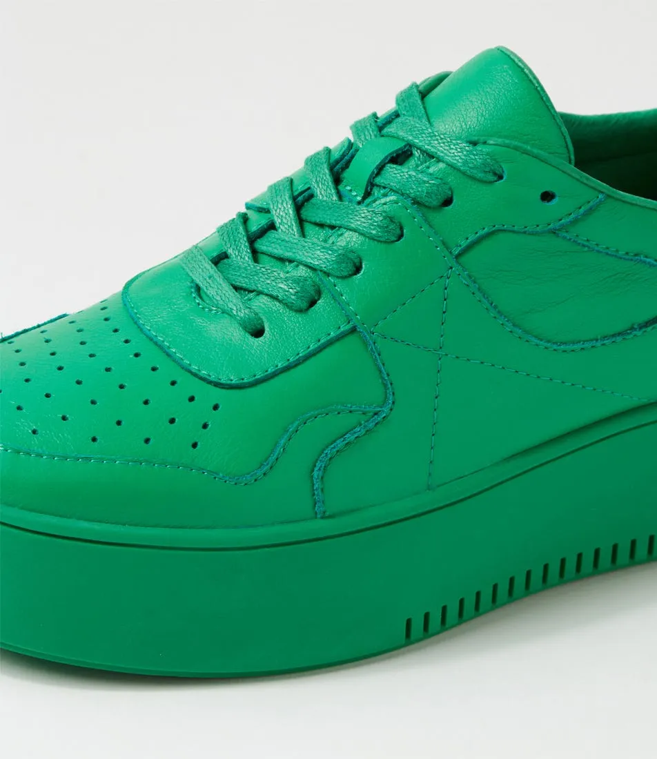 MIDAS Wabel Bright Emerald Leather Sneakers