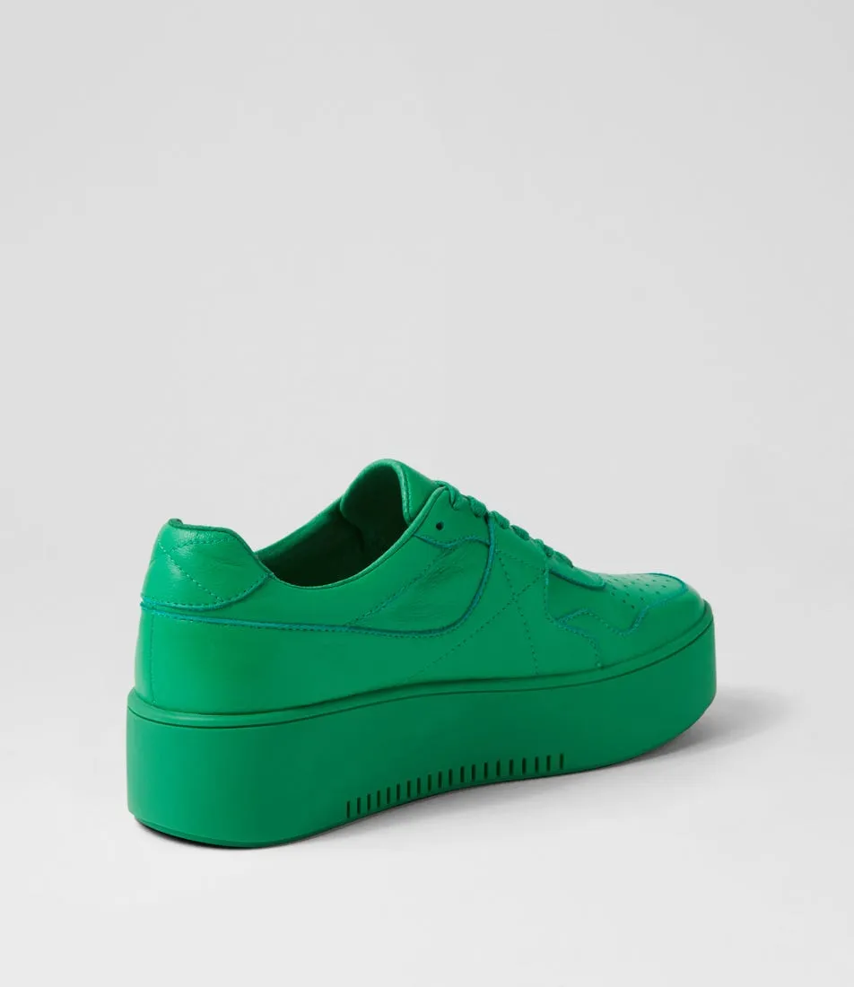 MIDAS Wabel Bright Emerald Leather Sneakers