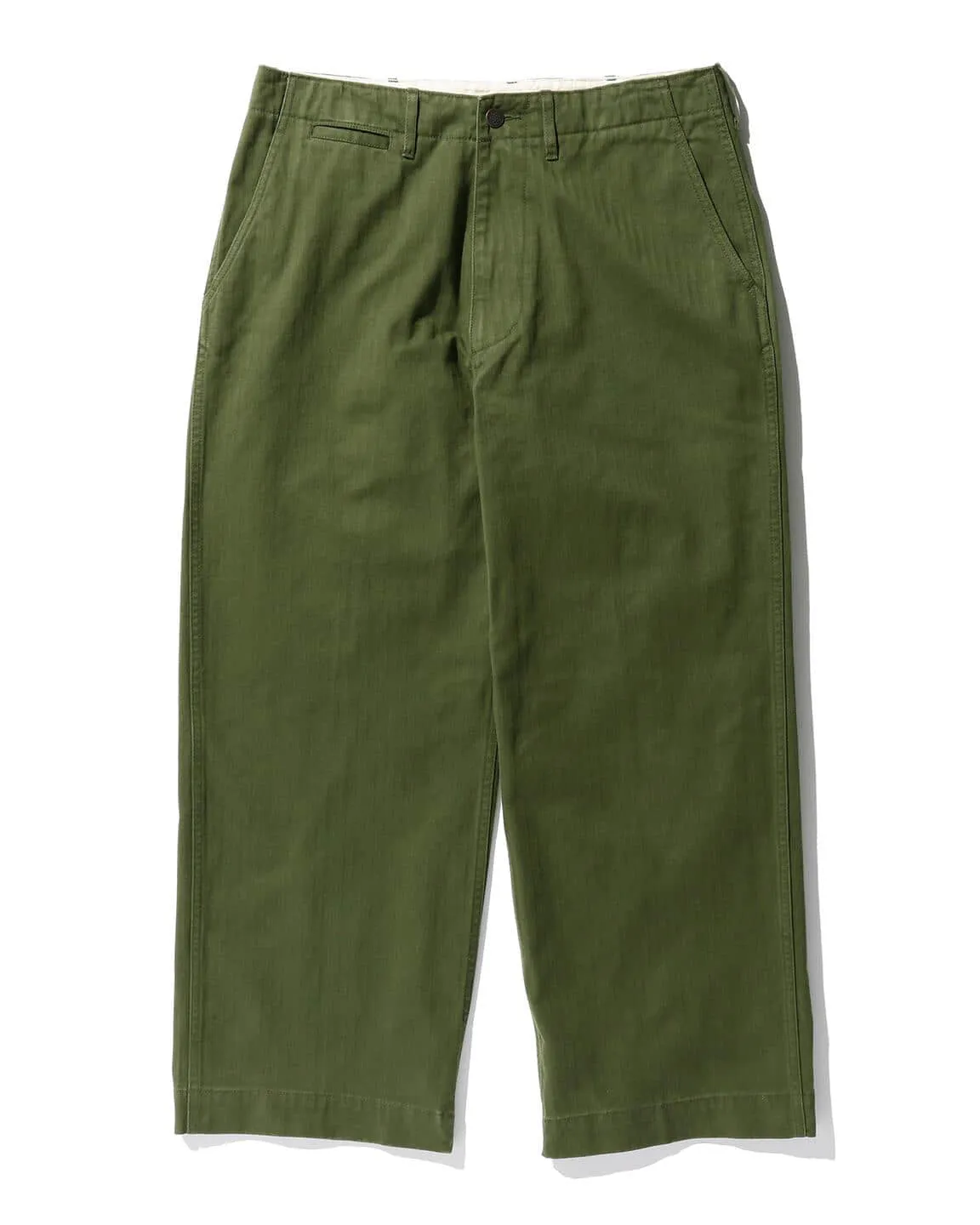 Military Herringbone Trousers