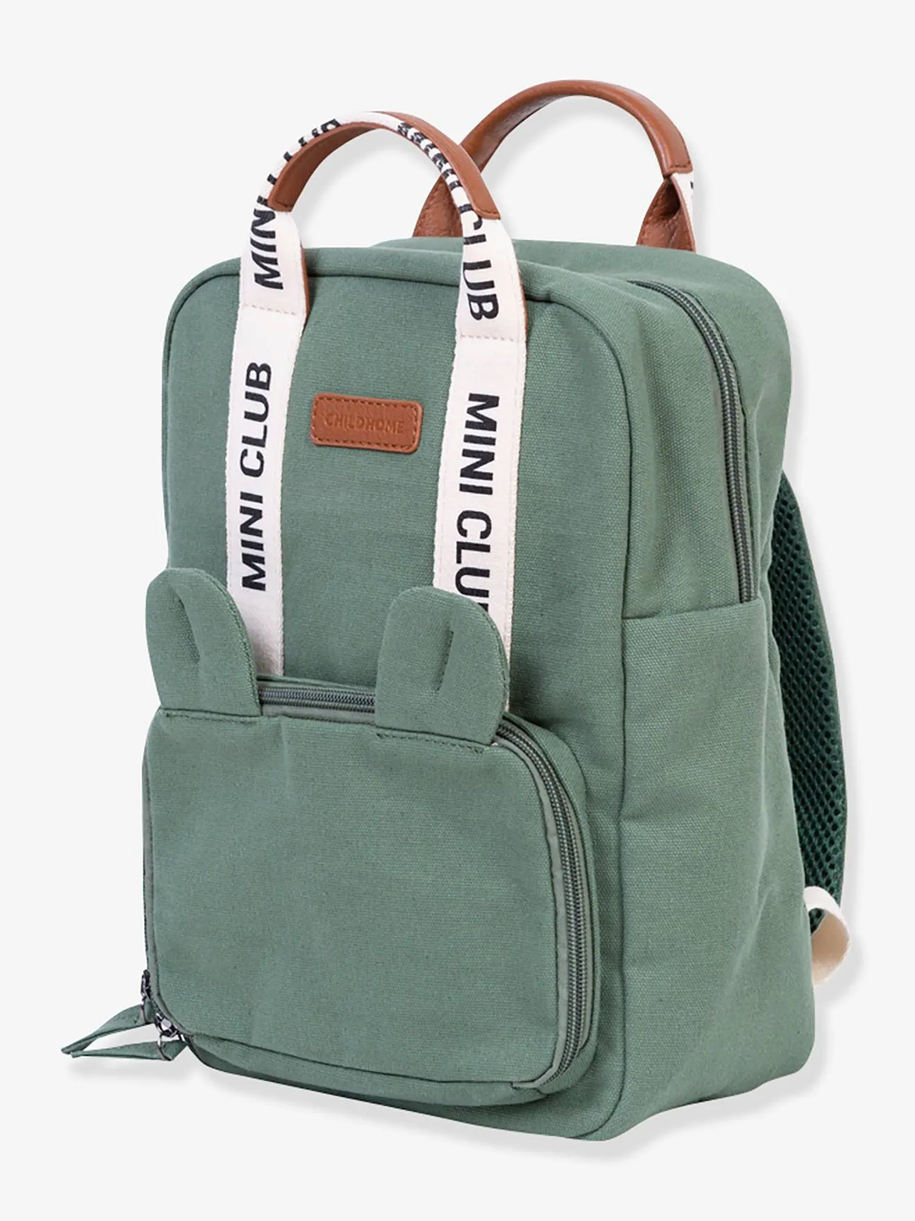 Mini Club Backpack in Canvas, by CHILDHOME - white